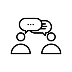 Talk, Chat, Message,Meeting icon. Chat on symbol. Bubble speech icon.
