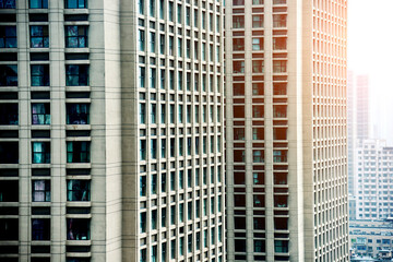 Window of modern housing apartments