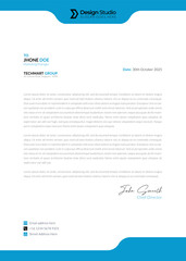Modern business letterhead template
