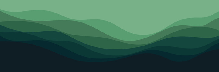 landscape waves pattern vector illustration good for wallpaper, background, backdrop, banner, web, and design template