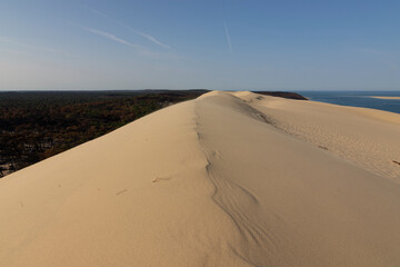 Fototapeta na wymiar View of Dune du Pilat in France. High quality photo