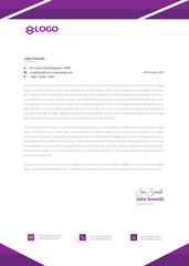 Professional creative letterhead template design for your business
