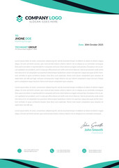 Professional Modern Business letterhead template 