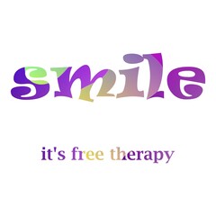 Inspirational quote by unknown on white grunge background