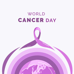 world cancer day illustration banner