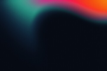 abstract northern lights, retro vibrant gradient background with thermal heatmap effect and grain texture; liquid, fluid backdrop - obrazy, fototapety, plakaty