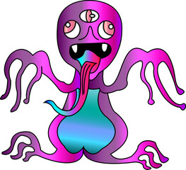 Cute alien cartoon image type 3