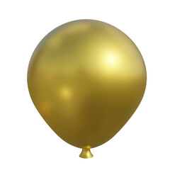 The gold balloon is single with 3D rendering concept, to make your design more attractive