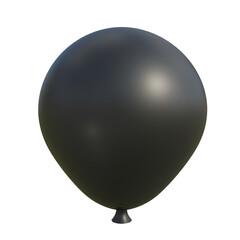 The black balloon is single with 3D rendering concept, to make your design more attractive