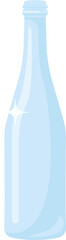 glass bottle Cartoon illustration isolated object