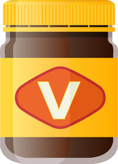Australian food vegemite cartoon illustration