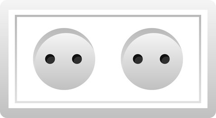 plug sucket cartoon illustration isolated object