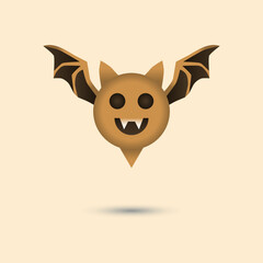 Halloween bat. Halloween concept. Holiday. Vector illustration