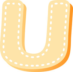 cartoon dot line typographic design art uppercase alphabet