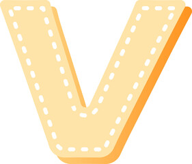 cartoon dot line typographic design art uppercase alphabet