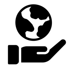 save the world glyph icon