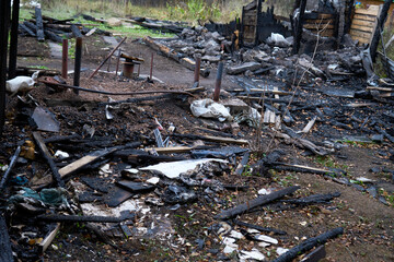 House destroyed after fire and explosion