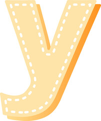 Obraz premium cartoon dot line typographic design art lowercase alphabet