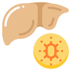 Hepatitis icon