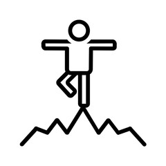 Black line icon for Consistency