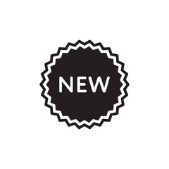 Retail icon : new label illustration trendy flat design