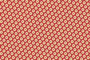 Japanese traditional stitch pattern on red background