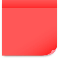 paper note red color