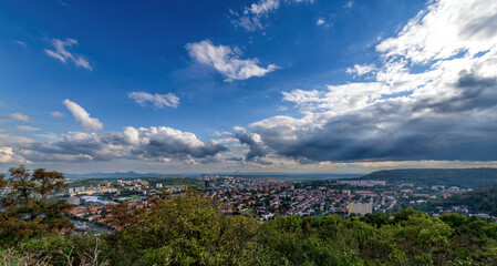 View of the Czech town of Most from the viewpoint above the town near Hnevin Castle - Czech Republic, Europe © Jiri Vanicek