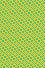 Green and yellow seed stitch portrait background