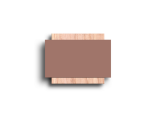 Minimal business card on wood mockup