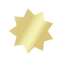 3d golden star