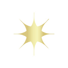 3d golden star