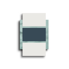 Minimal business card on marbel mockup