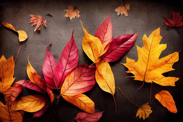 Autumnal Backgrounds Vibrant Autumn Leaves