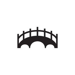 bridge icon solid for cars and pedestrians