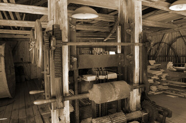 Fototapeta na wymiar Water sawmill. Degerness,Norway