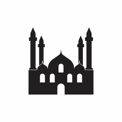 mosque icon, isolated, white background