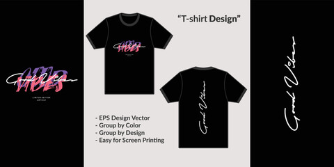 Trendy urban streetwear style creates a great vibes for designing t-shirts, hoodies or merchandise
