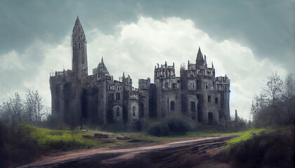 Obraz premium Gothic style Palace