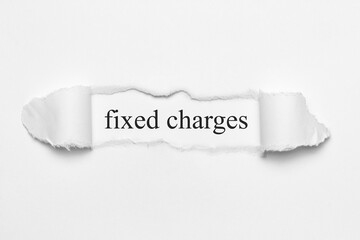 fixed charges	