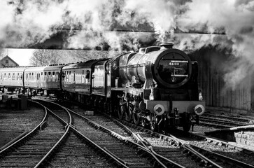 The Royal Scott entering Bury station