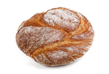 fresh bread isolated on the white background