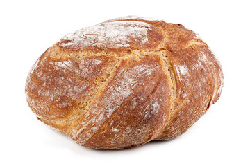 fresh bread isolated on the white background