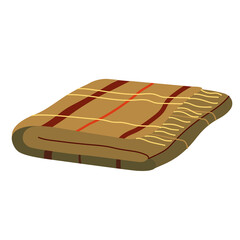 Blanket illustration. Transparent PNG.