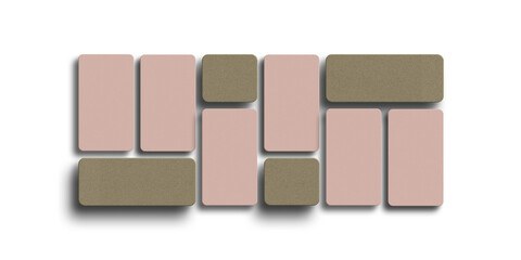 Clean business card with particle board mockup