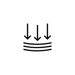 External pressure line icon