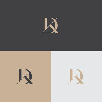 DK / KD Monogram Logo Design