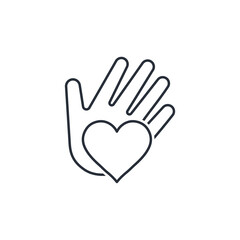 Obraz premium Favorite product. Vector linear icon isolated on white background.