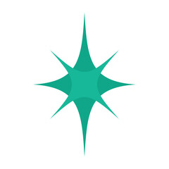 Obraz premium Blinking star vector illustration