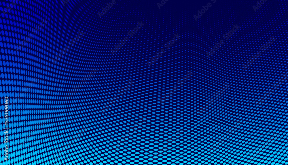 Poster blue lines in 3d perspective vector abstract background, dynamic linear minimal design, wave lied pa